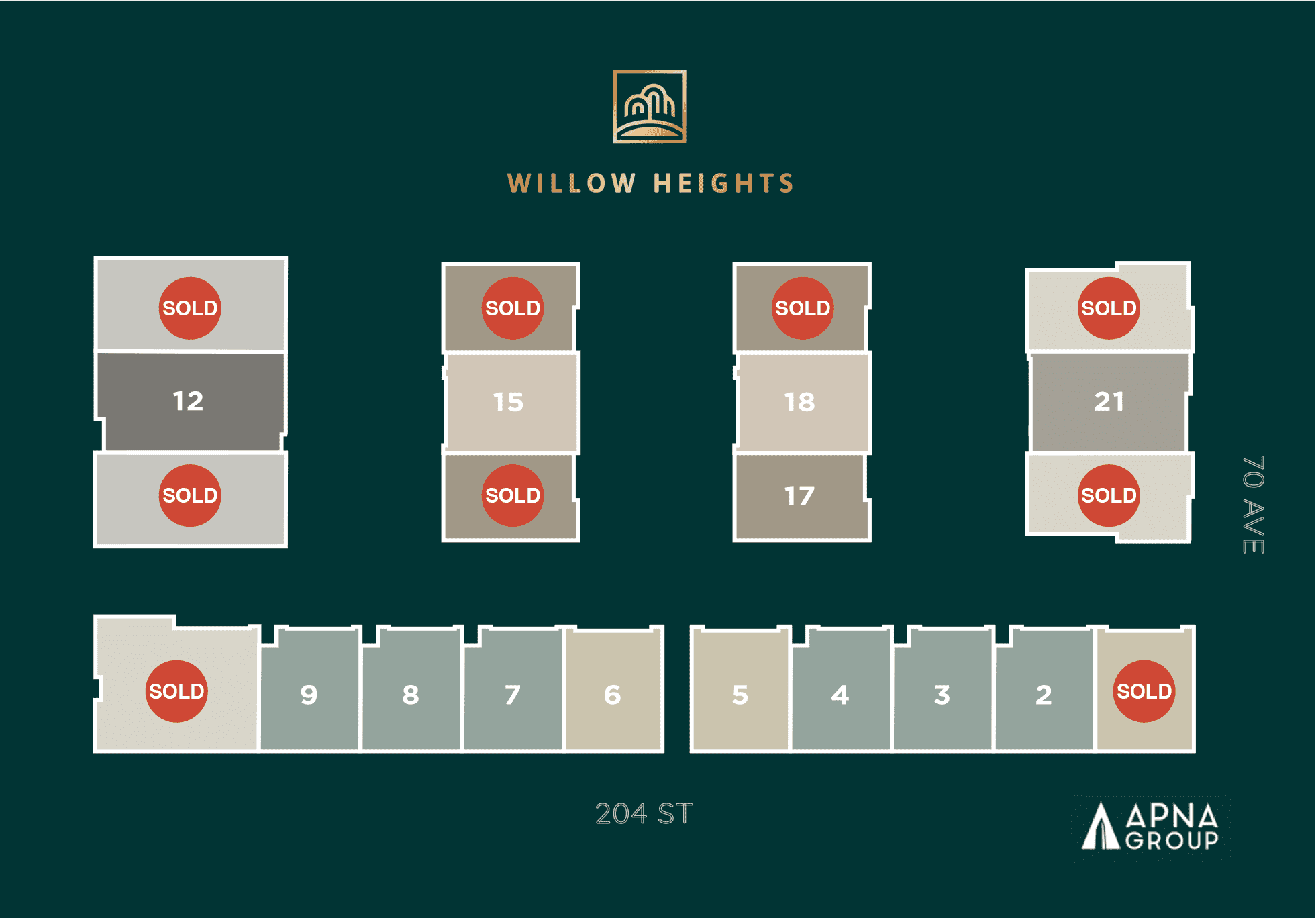 willow heights townhomes presale